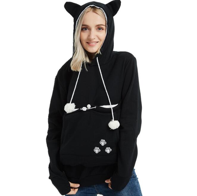 Cat Carrier Hoodie with Kangaroo Pocket - DromedarShop.com Online Boutique