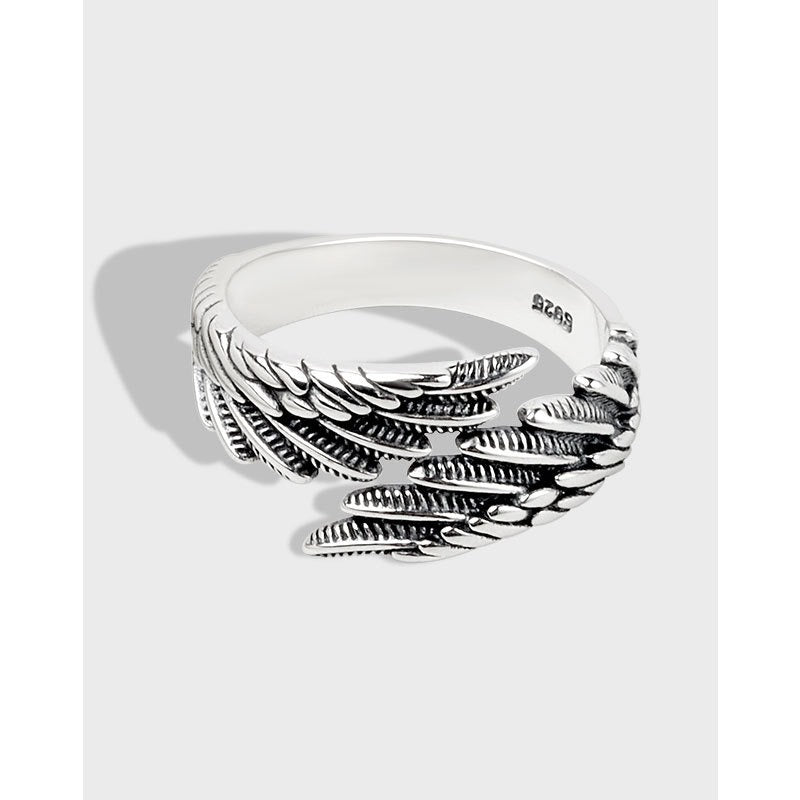 Angel Wings S925 Sterling Silver Ring - DromedarShop.com Online Boutique