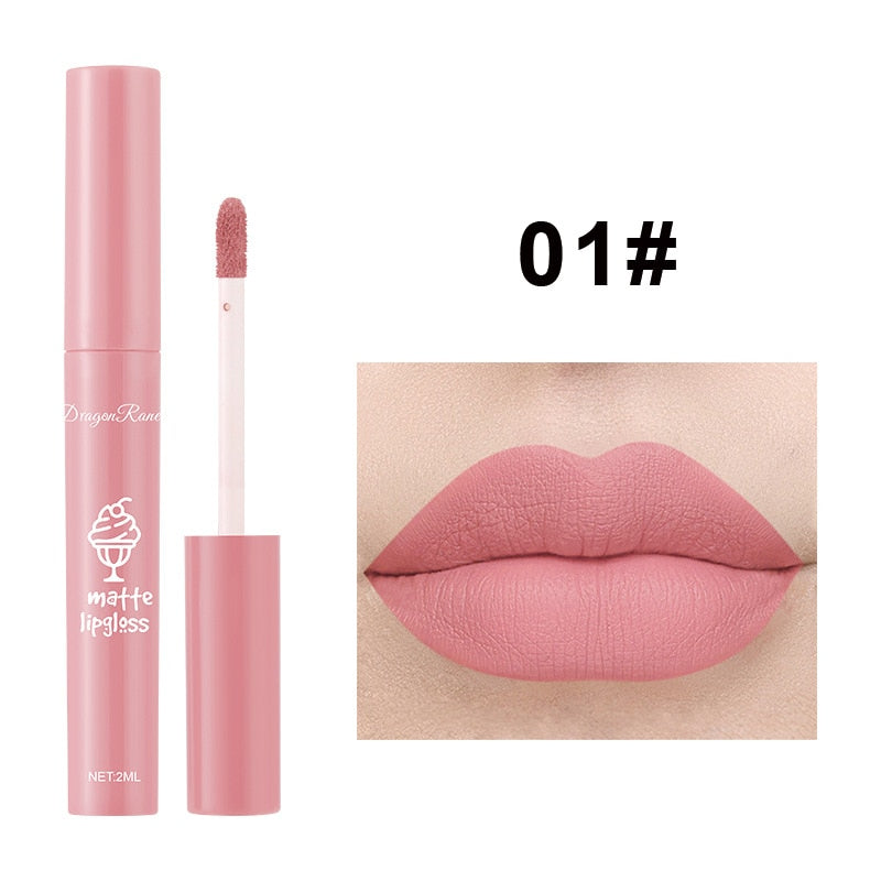 Matte Velvet Nourish Moisturize Waterproof Liquid Lip Gloss - DromedarShop.com Online Boutique