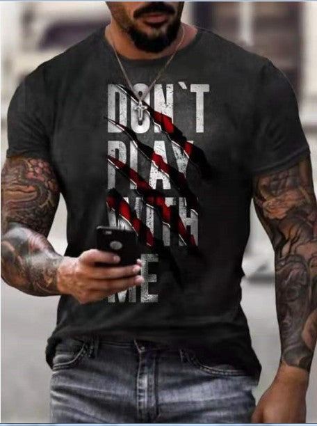 Men's Short Sleeve 3D Digital Printing T-Shirt - DromedarShop.com Online Boutique
