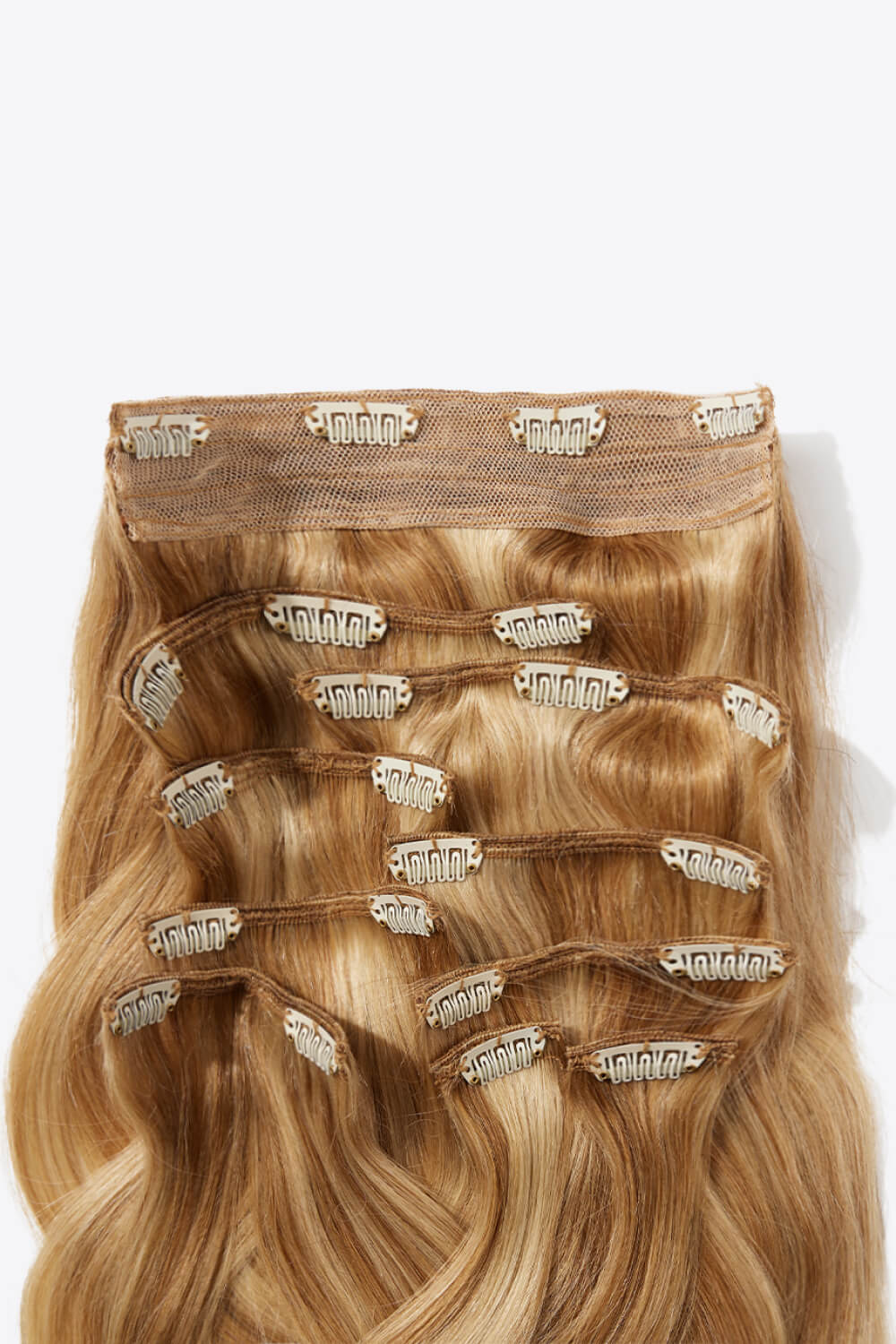 Nr. 10 Natural Straight Clip-in Hair Extensions Human Hair DromedarShop.com Online Boutique