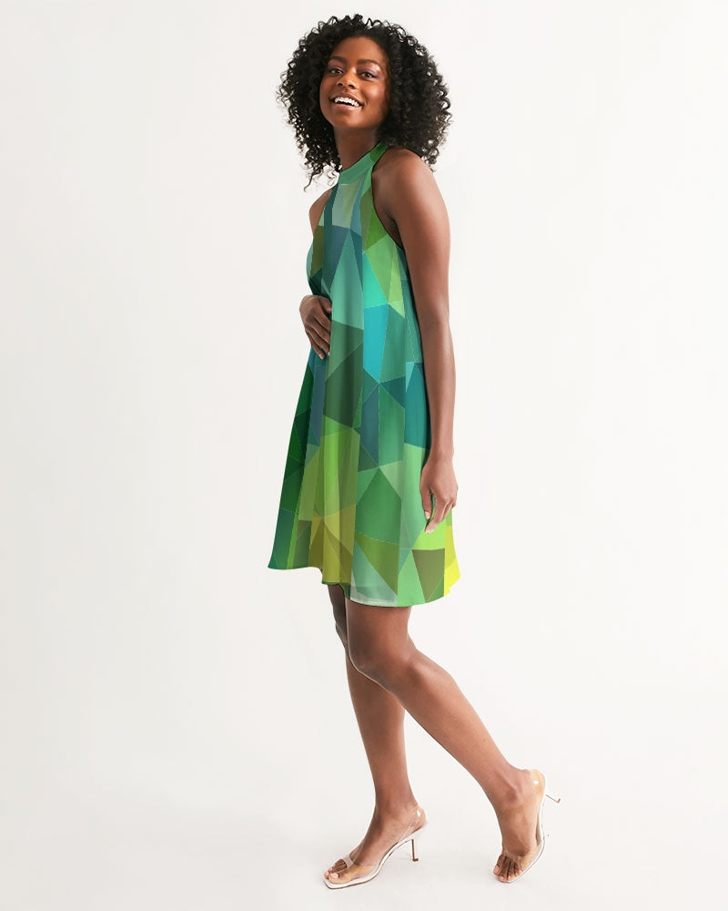 Green Line 101 Women's Halter Dress DromedarShop.com Online Boutique
