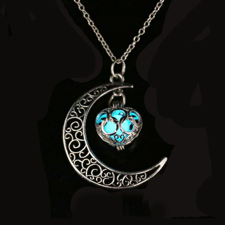 Moon Glowing Necklace DromedarShop.com Online Boutique