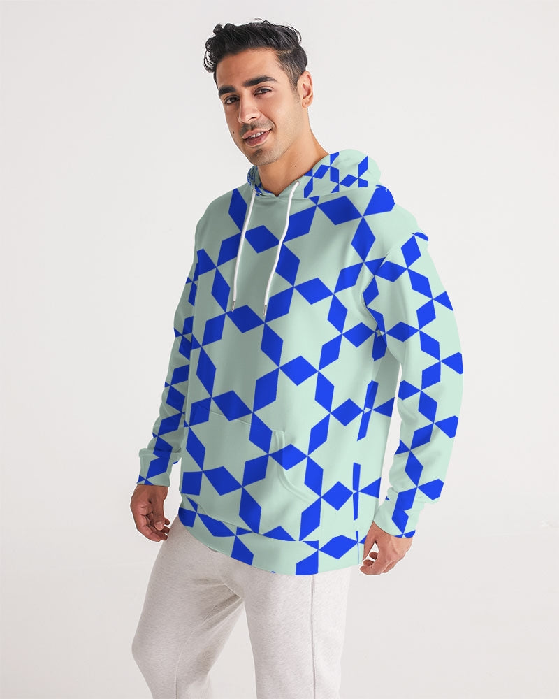 The Miracle of the East  Blue Arabic-pattern Men's Hoodie DromedarShop.com Online Boutique