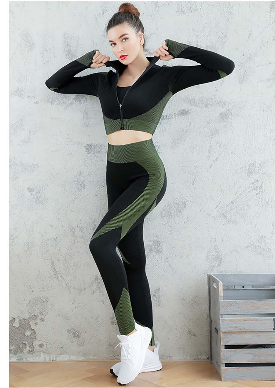 Women Seamless Breathable Yoga Wear Fitness Suit Set DromedarShop.com Online Boutique