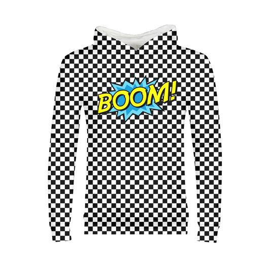 Checkerboard Kids Hoodie DromedarShop.com Online Boutique
