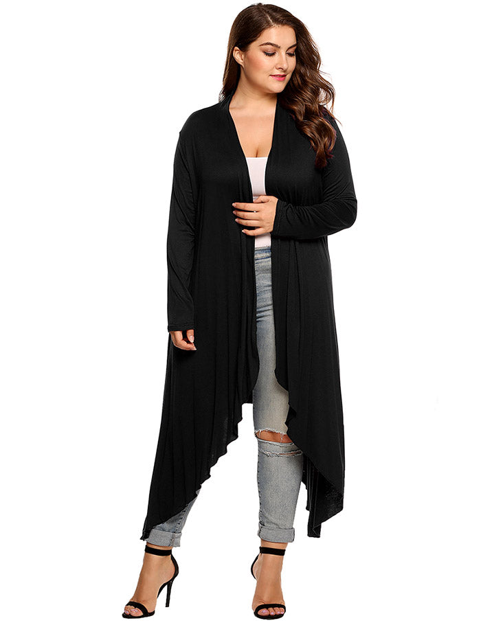 Women Plus Size Long Cardigan DromedarShop.com Online Boutique