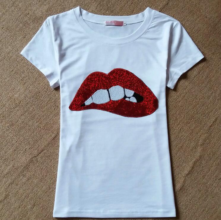Women Lips T-shirt DromedarShop.com Online Boutique