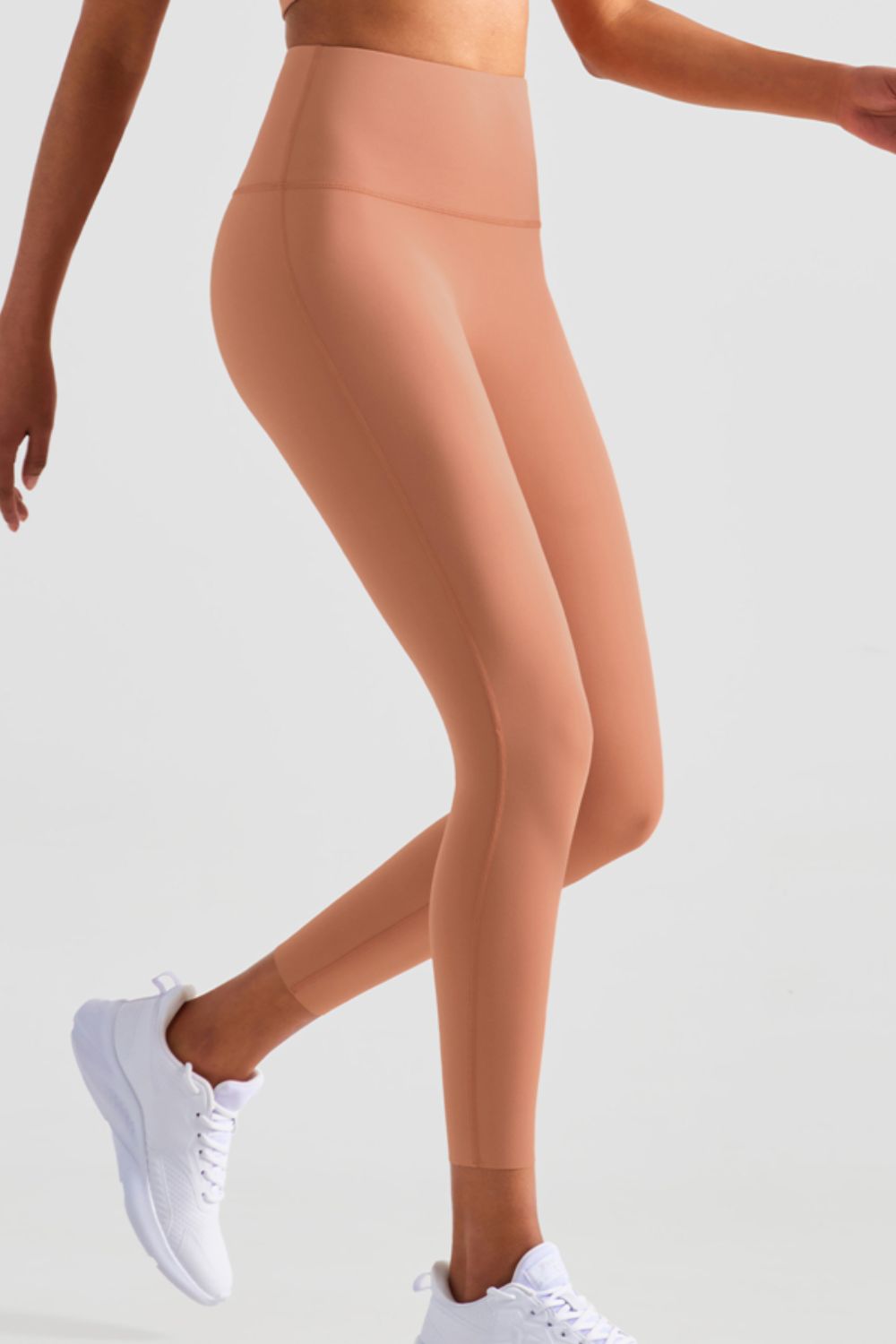 High Waist Seamless Ankle-Length Yoga Leggings - DromedarShop.com Online Boutique