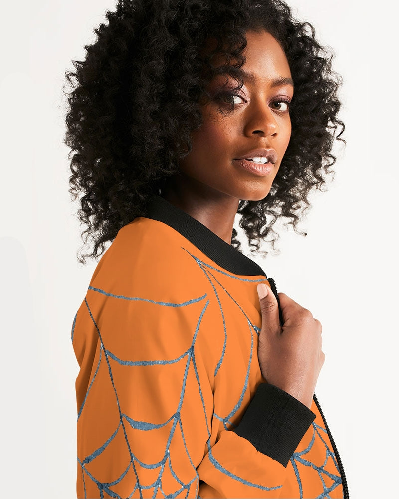 Holiday Orange Women's Bomber Jacket DromedarShop.com Online Boutique