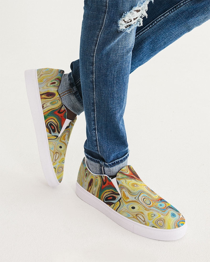 You Like Colors Men's Slip-On Canvas Shoe DromedarShop.com Online Boutique