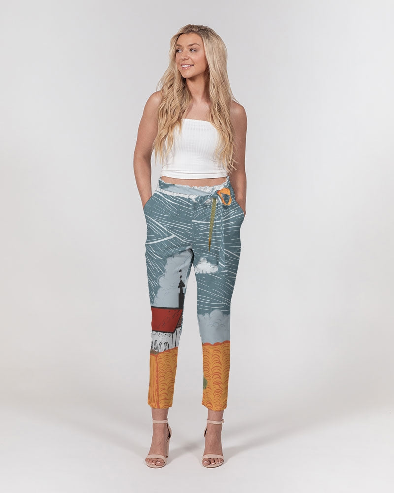 Country Women's Belted Tapered Pants DromedarShop.com Online Boutique