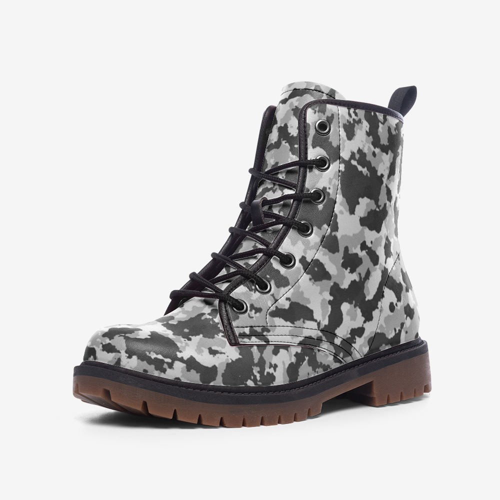 Camouflage Zero Casual Leather Lightweight Unisex Boots DromedarShop.com Online Boutique