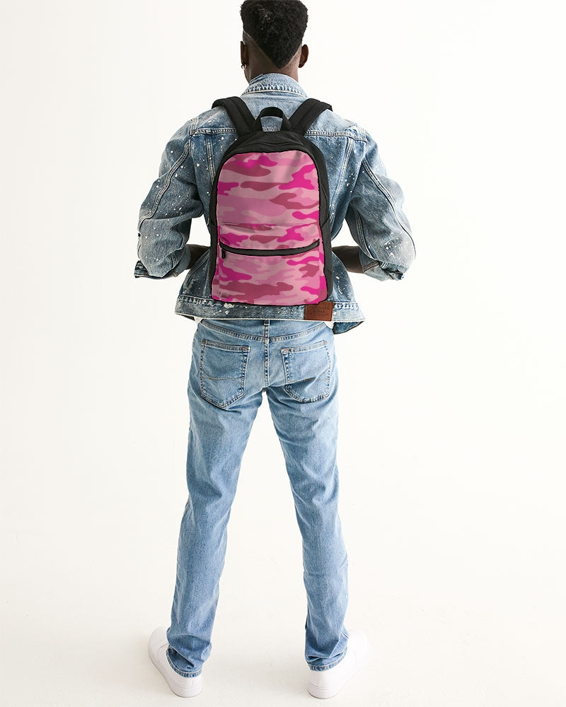 Pink 3 Color Camouflage Small Canvas Backpack DromedarShop.com Online Boutique