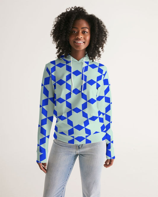 The Miracle of the East  Blue Arabic-pattern Women's Hoodie DromedarShop.com Online Boutique