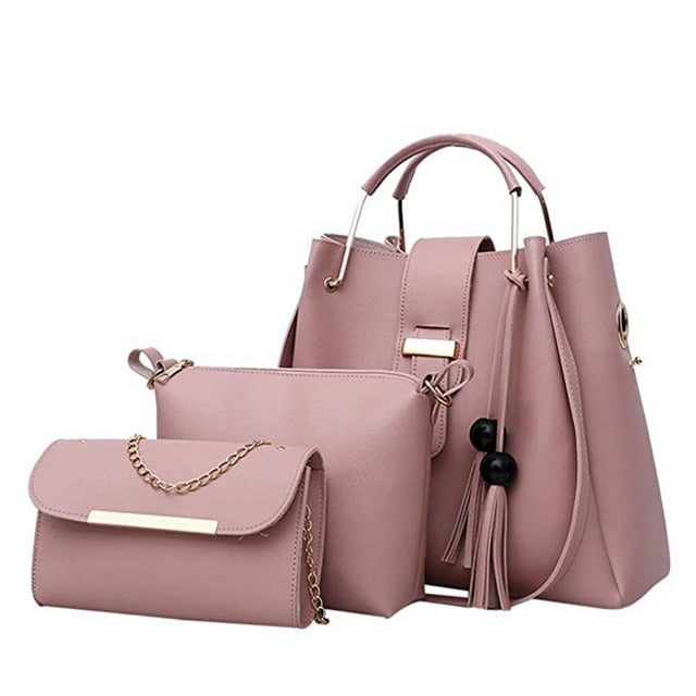 3Pcs/Sets Women Casual Handbags DromedarShop.com Online Boutique