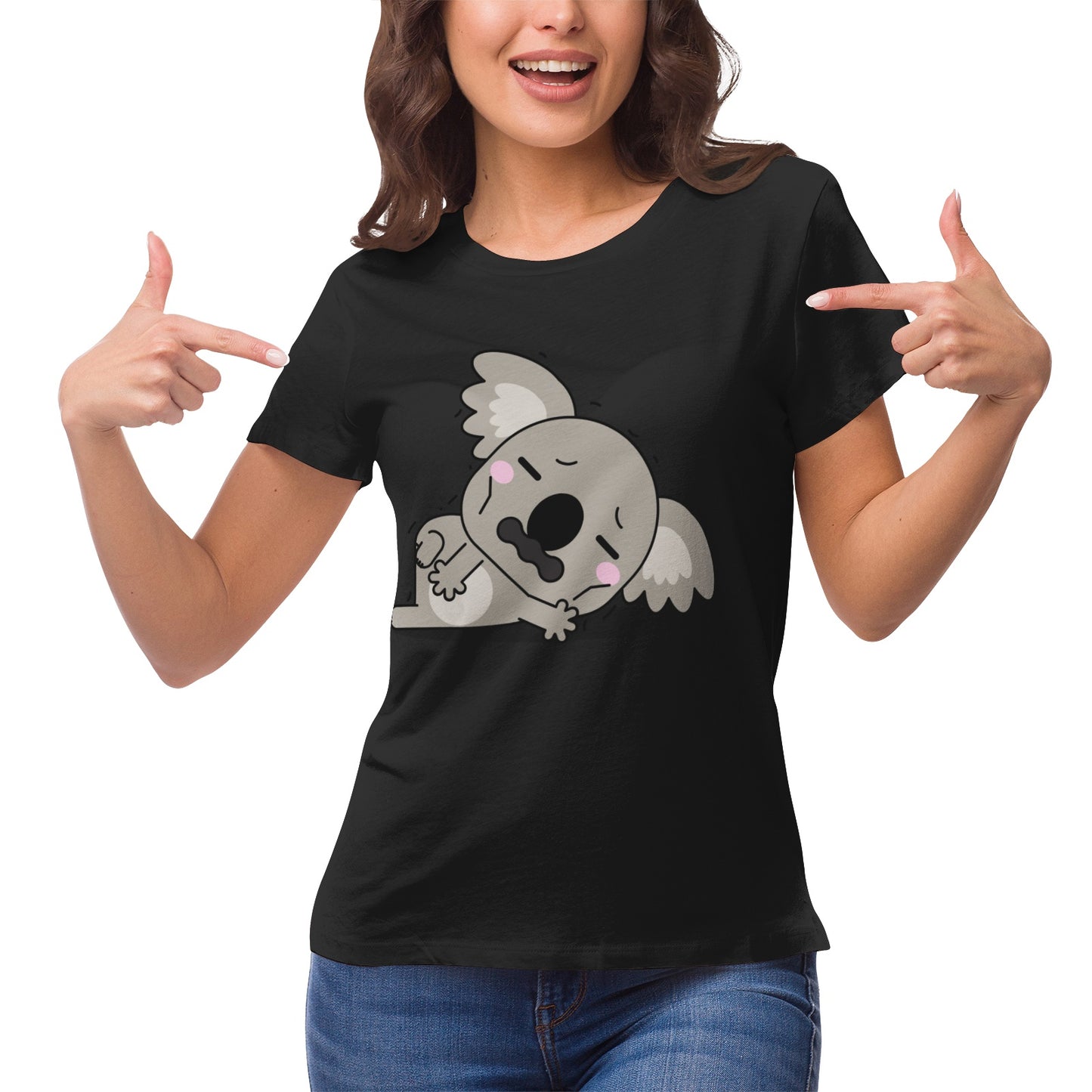 Koala Serie 15 Women's Ultrasoft Pima Cotton T‑shirt - DromedarShop.com Online Boutique
