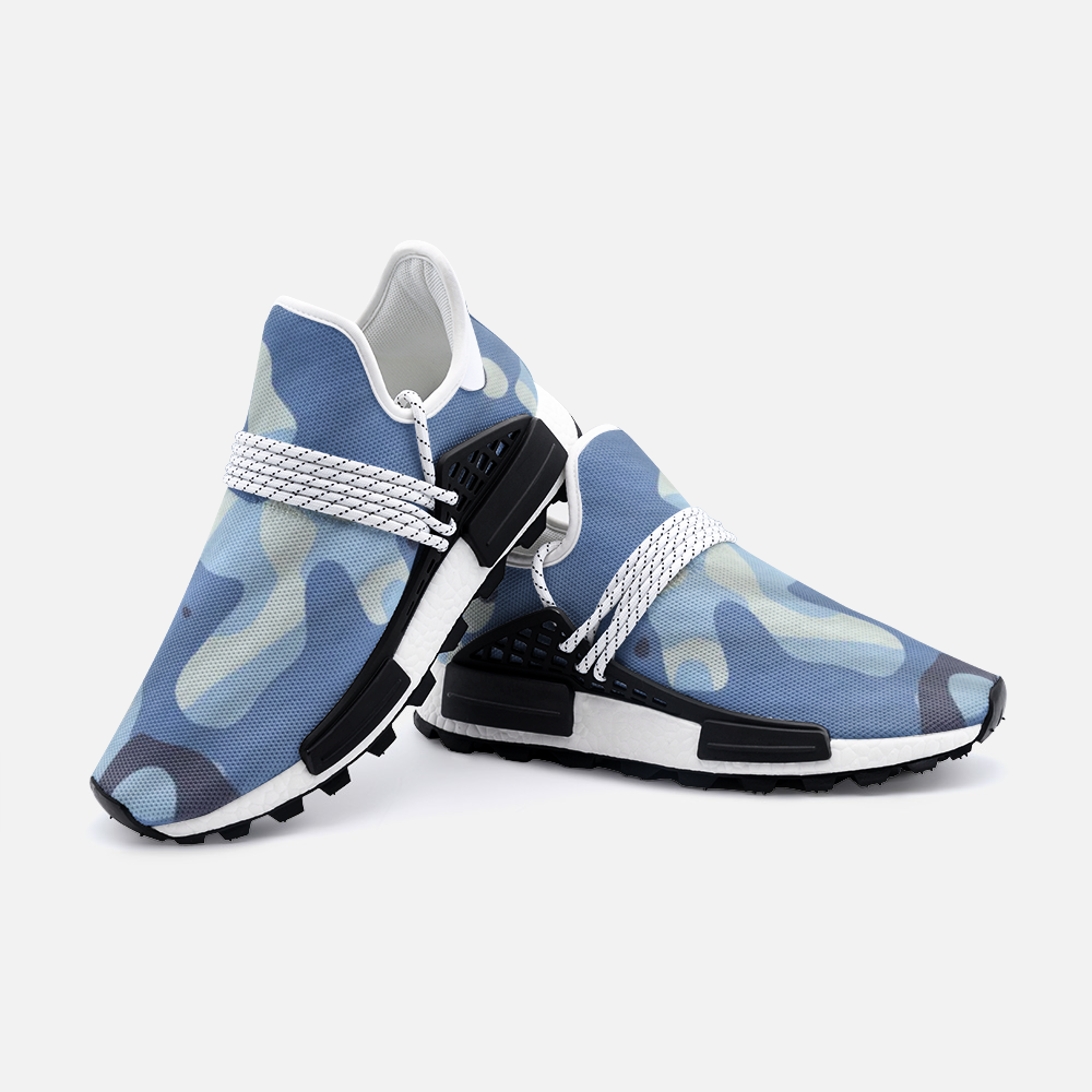 Blue Maniac Camouflage Unisex Lightweight Sneaker S-1 Boost DromedarShop.com Online Boutique