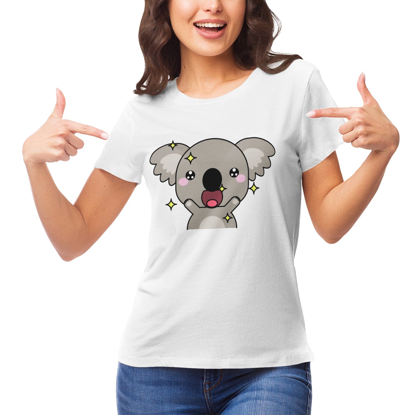 Koala Serie 7 Women's Ultrasoft Pima Cotton T‑shirt - DromedarShop.com Online Boutique
