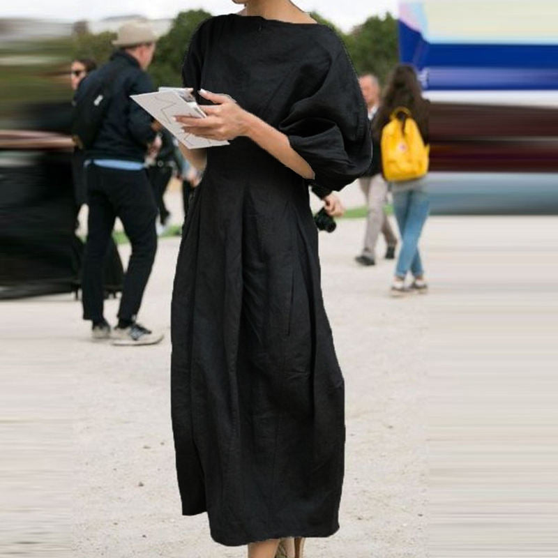 Women Fashion Solid Color Long Maxi Dress DromedarShop.com Online Boutique