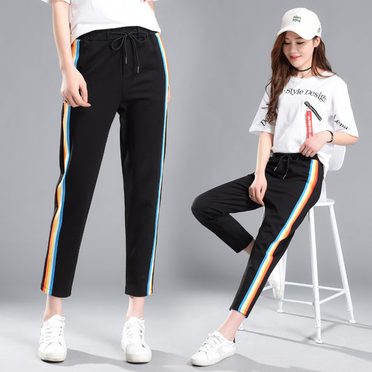 Women Sweatpants Sportswear Rainbow Pants - DromedarShop.com Online Boutique
