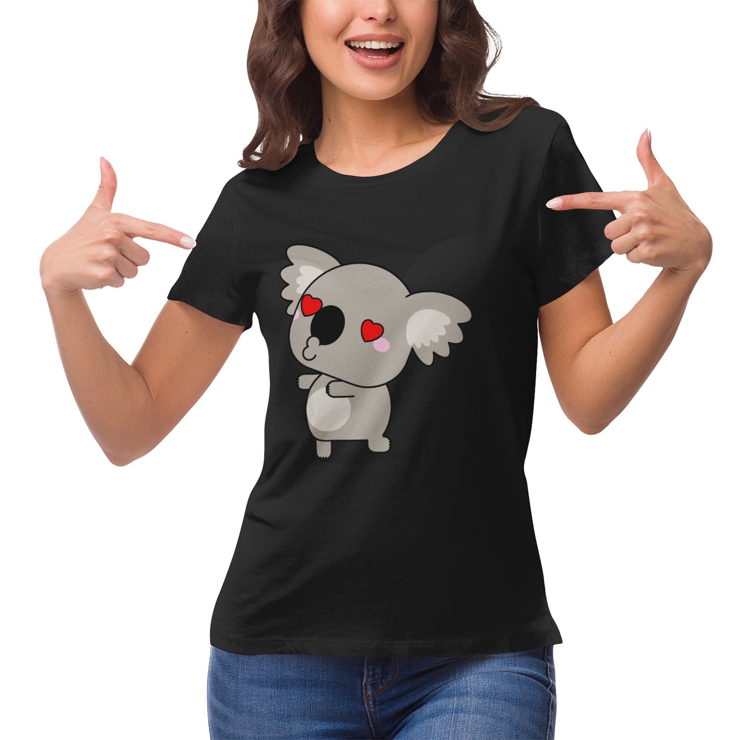 Koala Serie 26 Women's Ultrasoft Pima Cotton T‑shirt - DromedarShop.com Online Boutique