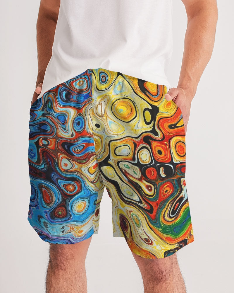 You Like Colors Men's Jogger Shorts DromedarShop.com Online Boutique
