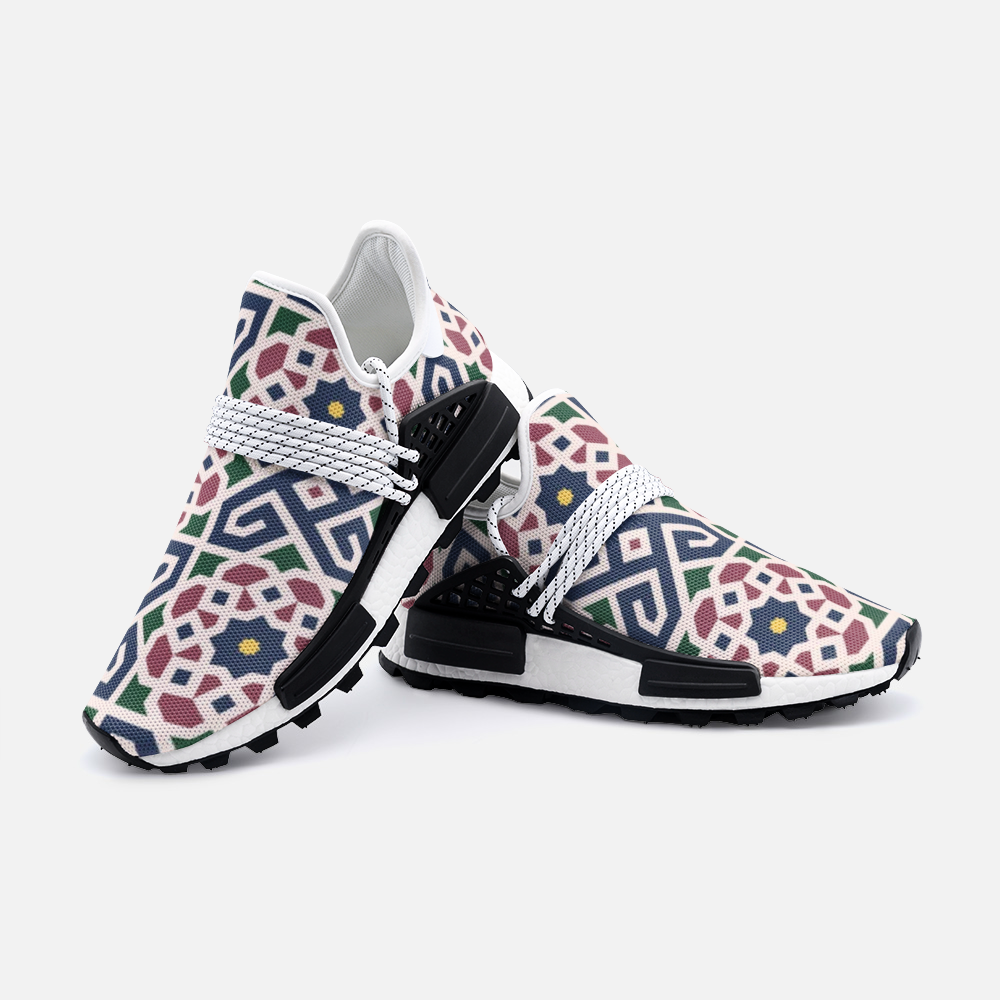 Miracle of the East Moroccan pattern Unisex Lightweight Sneaker S-1 Boost DromedarShop.com Online Boutique