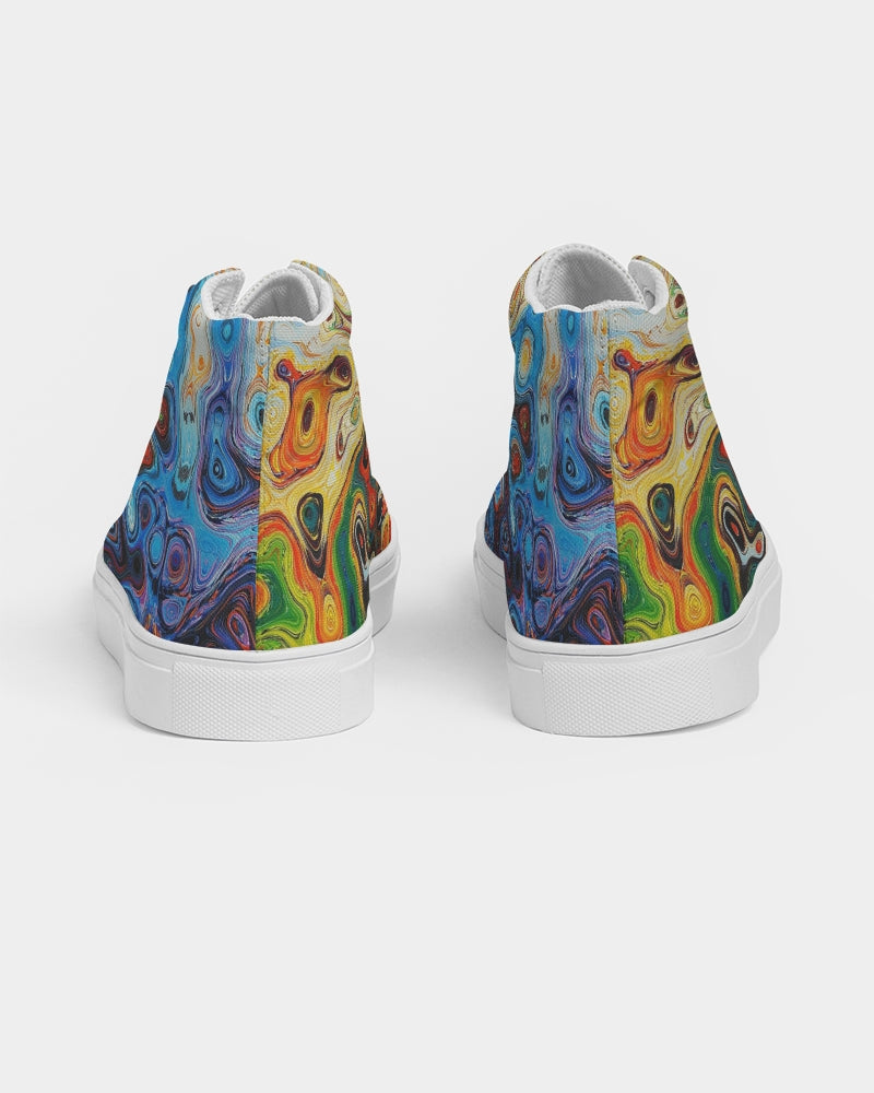 You Like Colors Women's Hightop Canvas Shoe DromedarShop.com Online Boutique