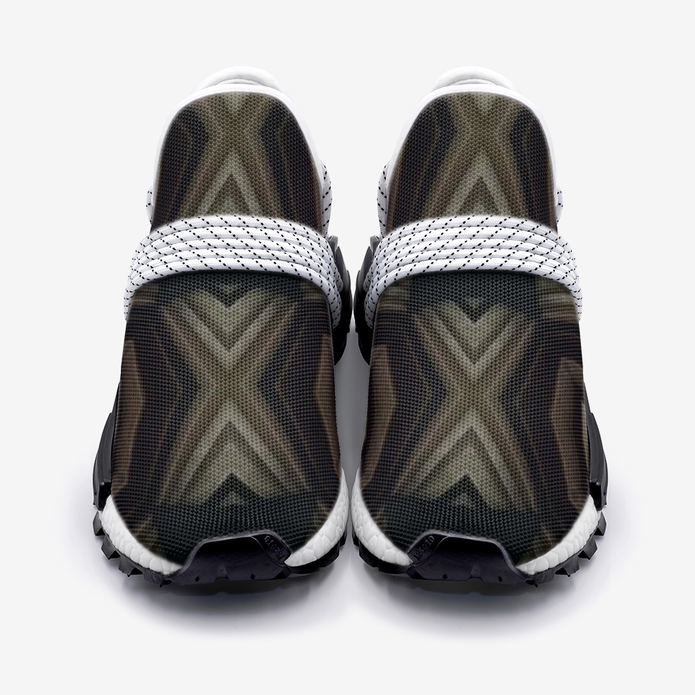 Aztec Black and Gold pattern Unisex Lightweight Sneaker S-1 Boost DromedarShop.com Online Boutique