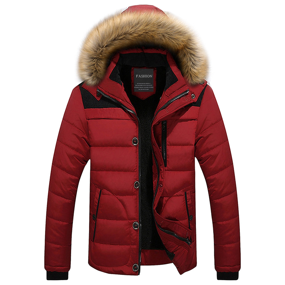 Faux Fur Trim Hooded Extrem Warm Puffer Jacket - DromedarShop.com Online Boutique