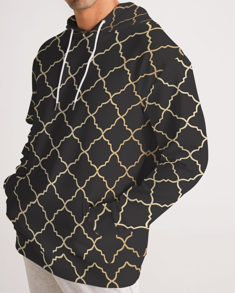 The Miracle of the East Gold Black Arabic pattern  Men's Hoodie DromedarShop.com Online Boutique