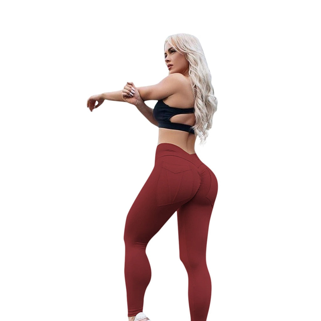 Women High-Waist Anti Cellulite Fitness Leggings DromedarShop.com Online Boutique
