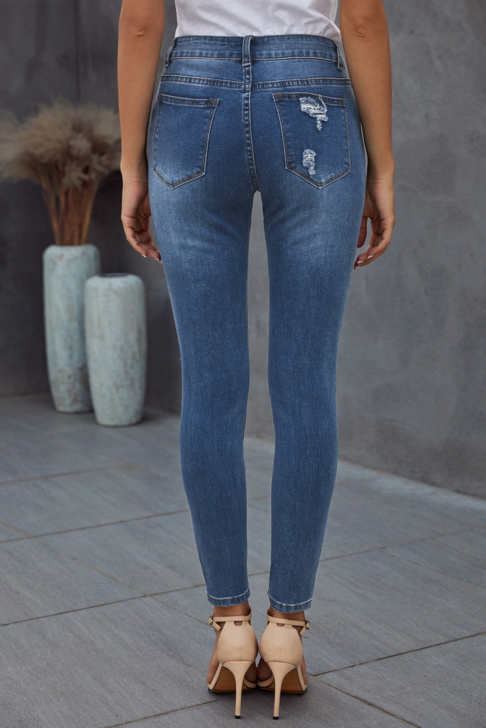 Vintage Skinny Ripped Jeans - DromedarShop.com Online Boutique