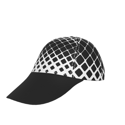 Black And White with Black Peaked Cap - DromedarShop.com Online Boutique