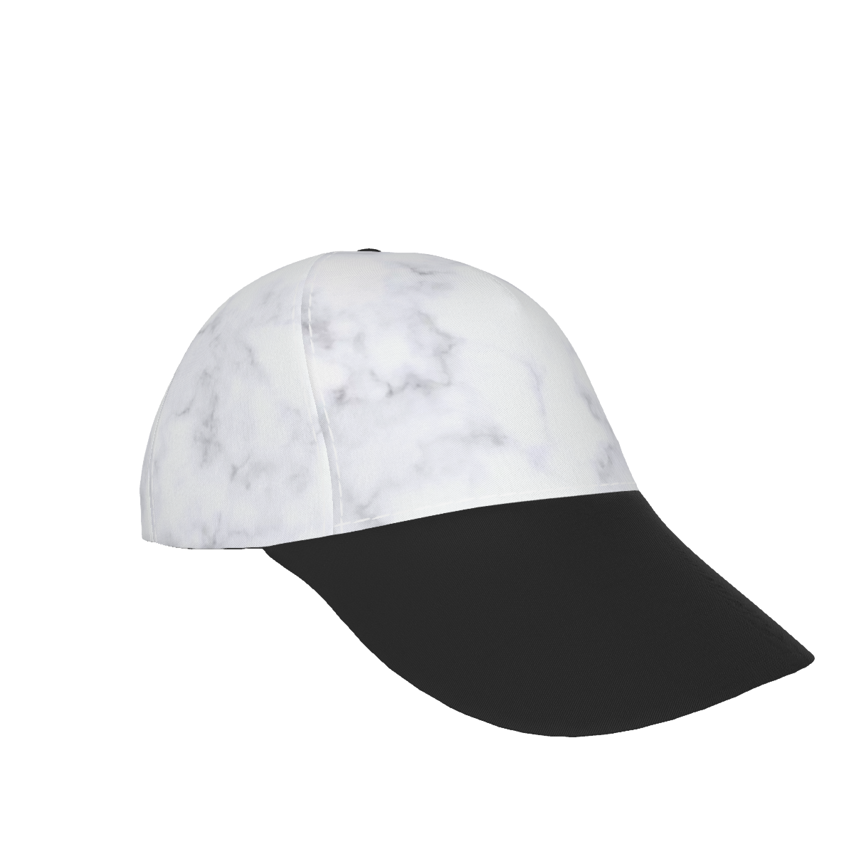 White Marble and Black Peaked Cap - DromedarShop.com Online Boutique