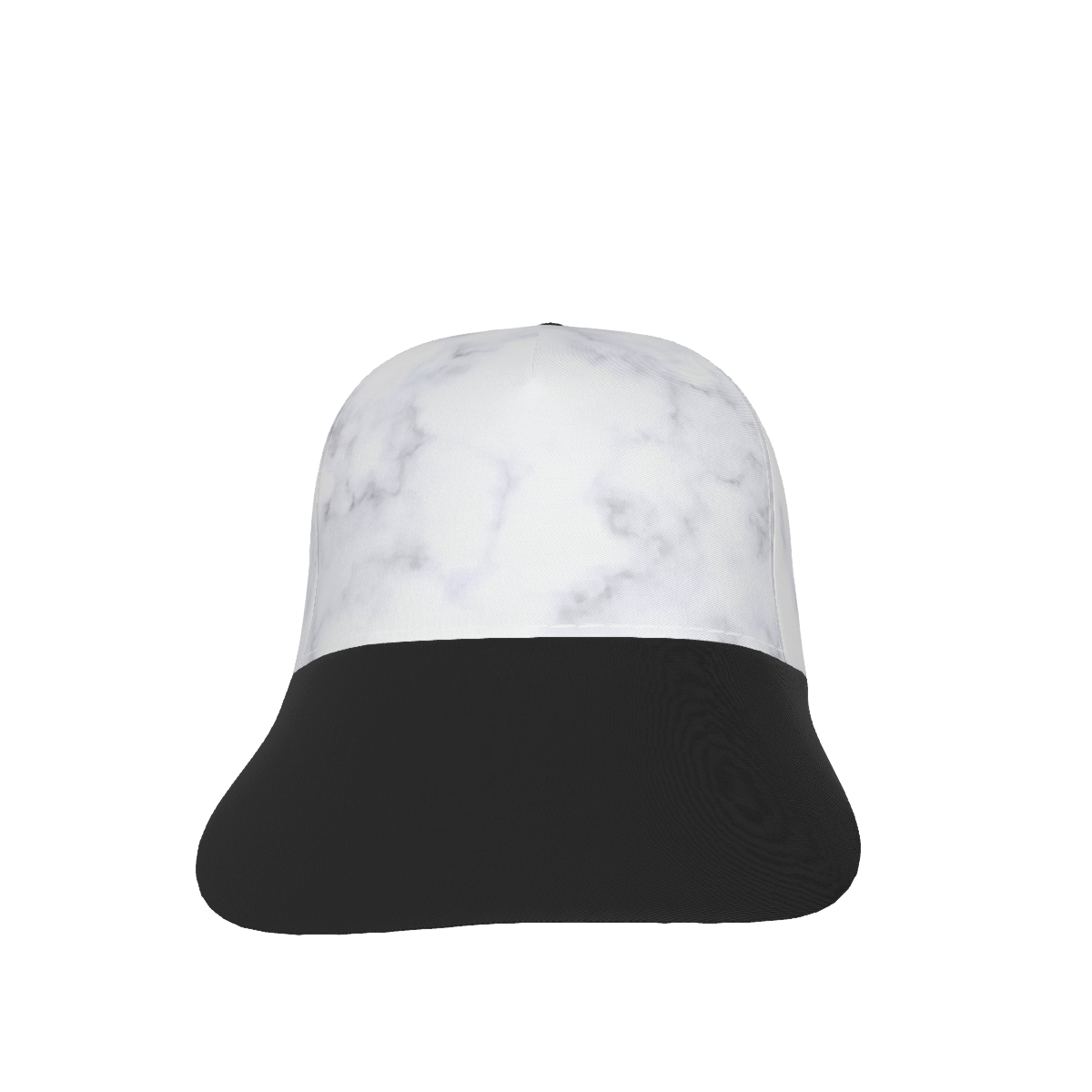 White Marble and Black Peaked Cap - DromedarShop.com Online Boutique