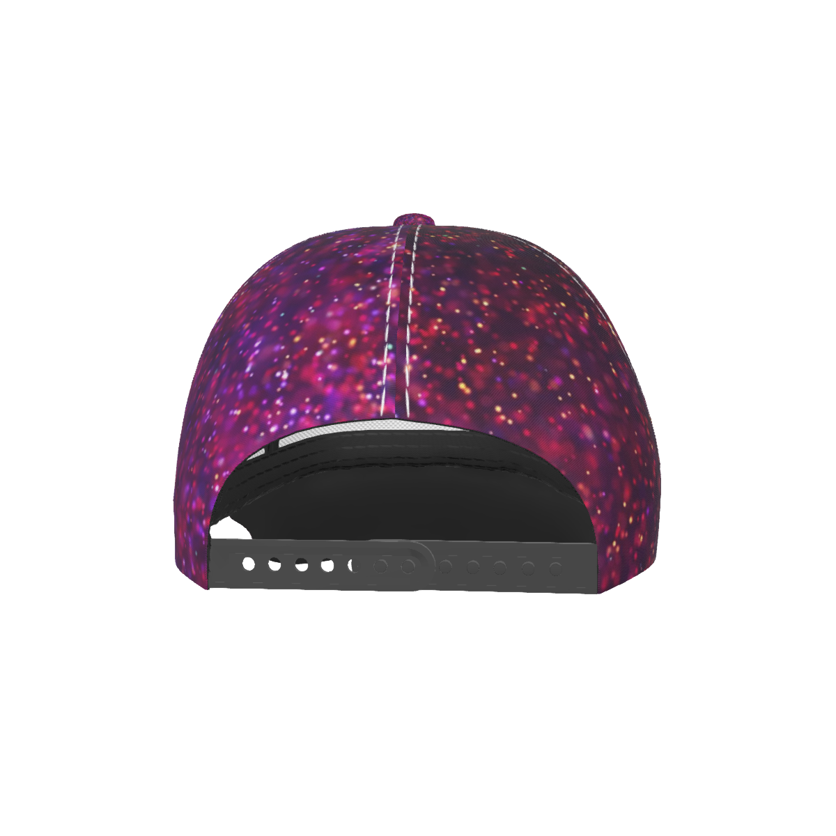 Purple Pink Confetti Peaked Cap - DromedarShop.com Online Boutique