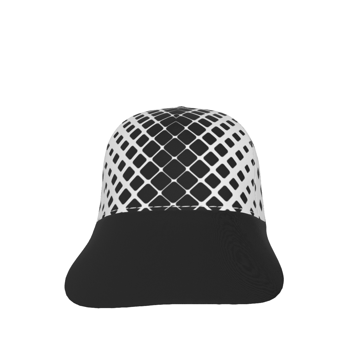 Black And White 90 with Black Peaked Cap - DromedarShop.com Online Boutique
