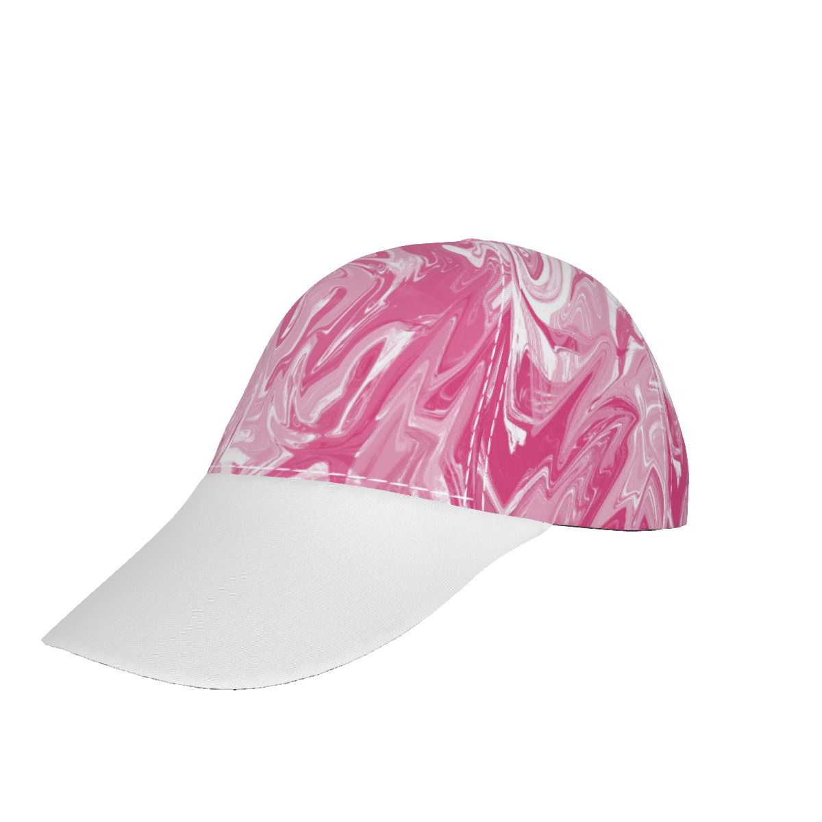 Just Pink Peaked with White Peaked Cap - DromedarShop.com Online Boutique
