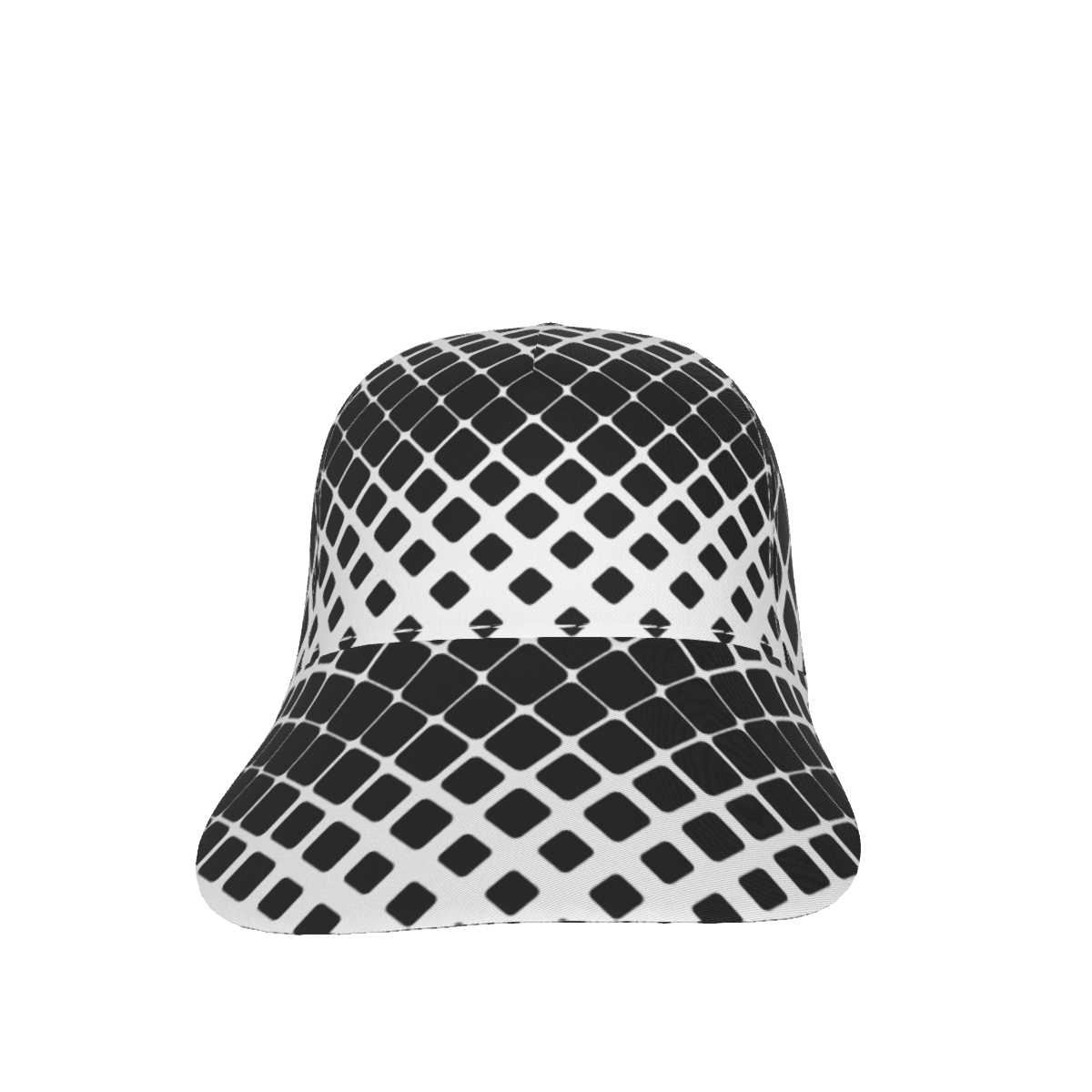 Black and White Peaked Cap - DromedarShop.com Online Boutique