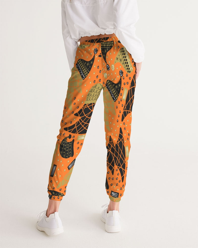 Holiday Orange Women's Track Pants DromedarShop.com Online Boutique
