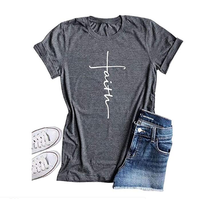 Faith Women Popular T-shirt DromedarShop.com Online Boutique
