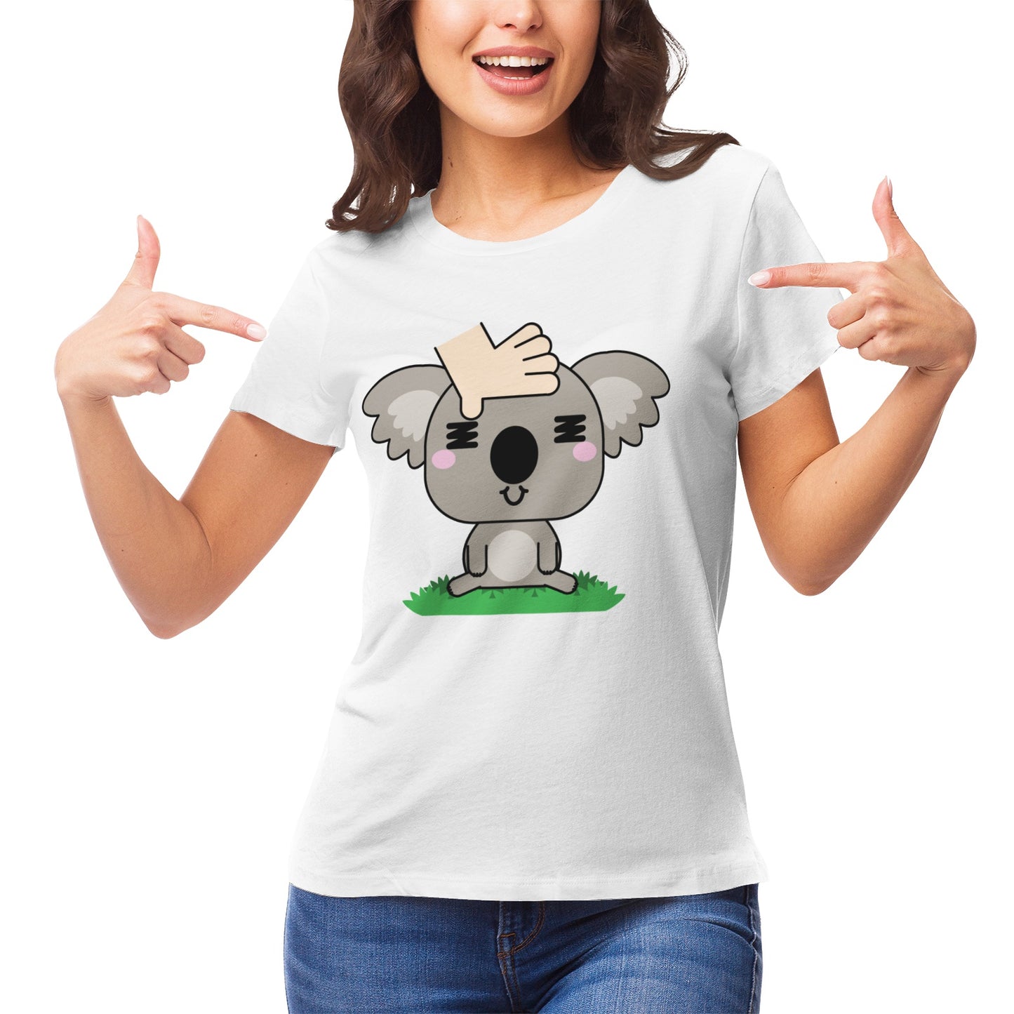 Koala Serie 34 Women's Ultrasoft Pima Cotton T‑shirt - DromedarShop.com Online Boutique