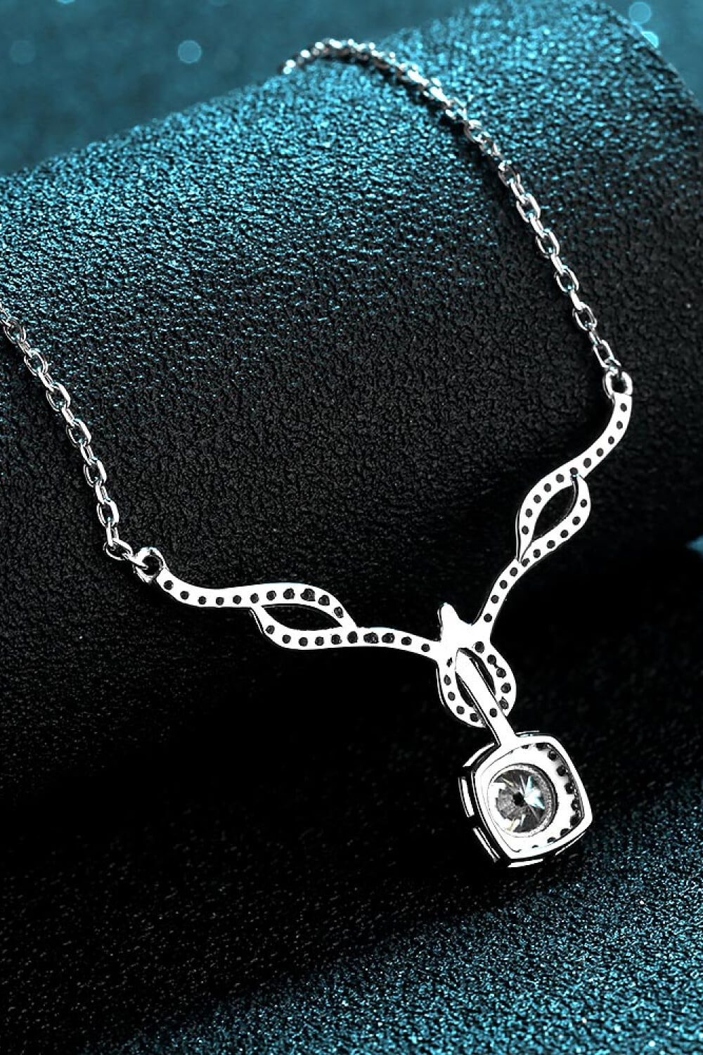 Right On Trend Moissanite Pendant Necklace - DromedarShop.com Online Boutique