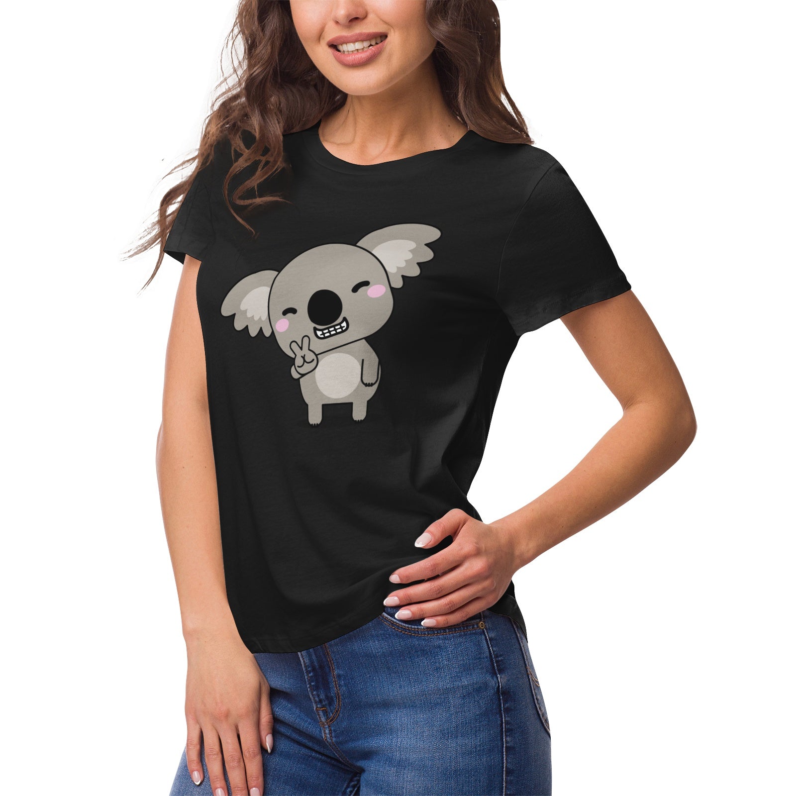 Koala Serie 6 Women's Ultrasoft Pima Cotton T‑shirt - DromedarShop.com Online Boutique