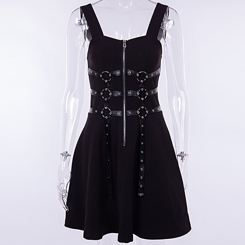 Harajuku Black Mini Dress - DromedarShop.com Online Boutique