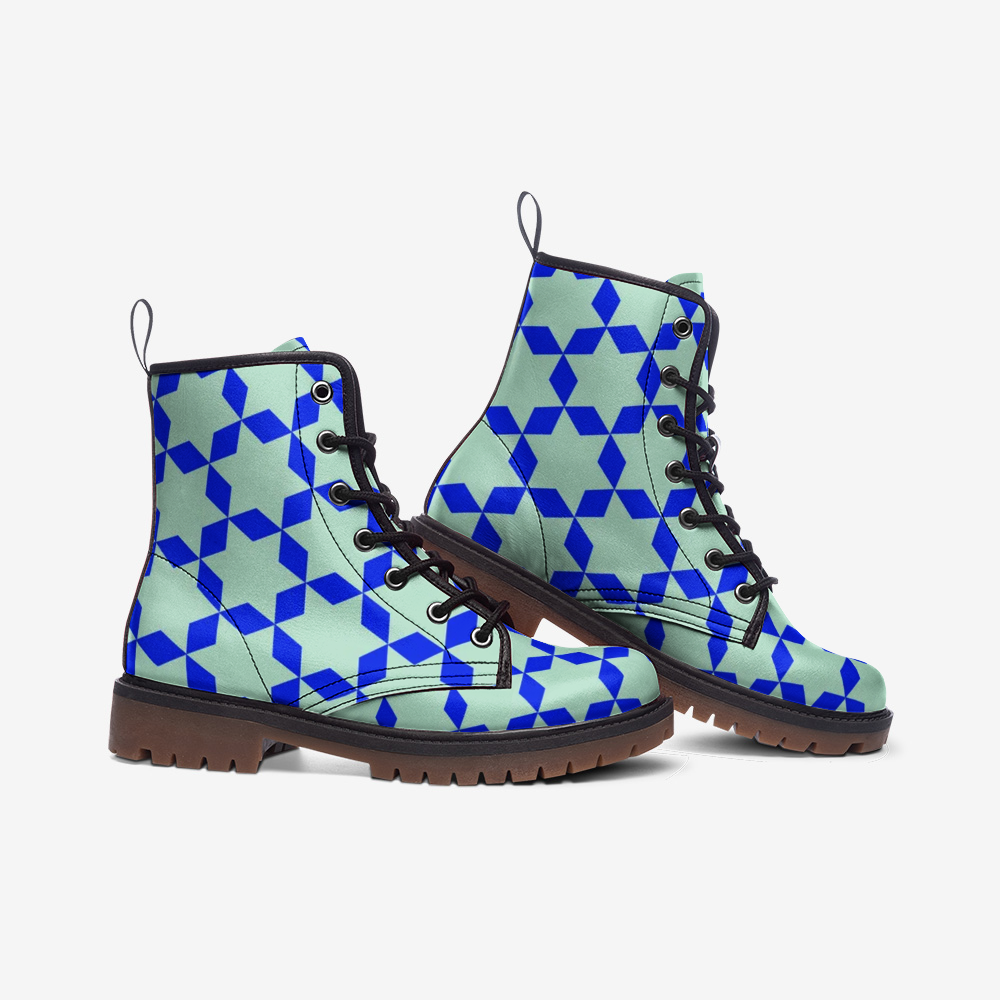 The Miracle of the East Blue Casual Leather Lightweight Unisex Boots DromedarShop.com Online Boutique