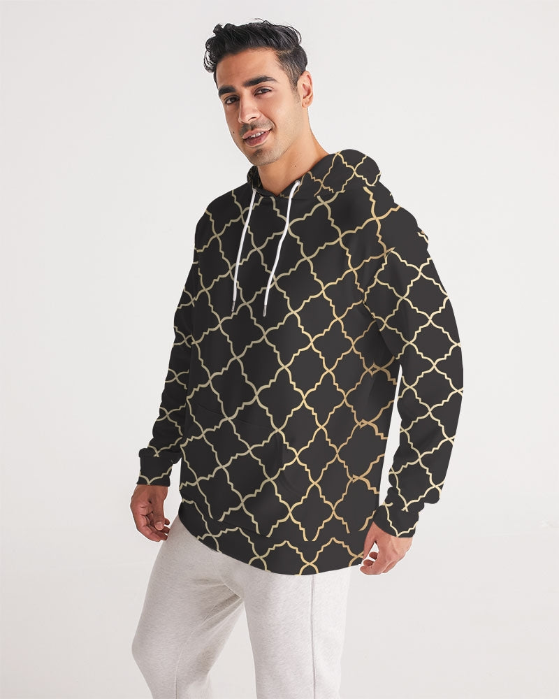 The Miracle of the East Gold Black Arabic pattern  Men's Hoodie DromedarShop.com Online Boutique