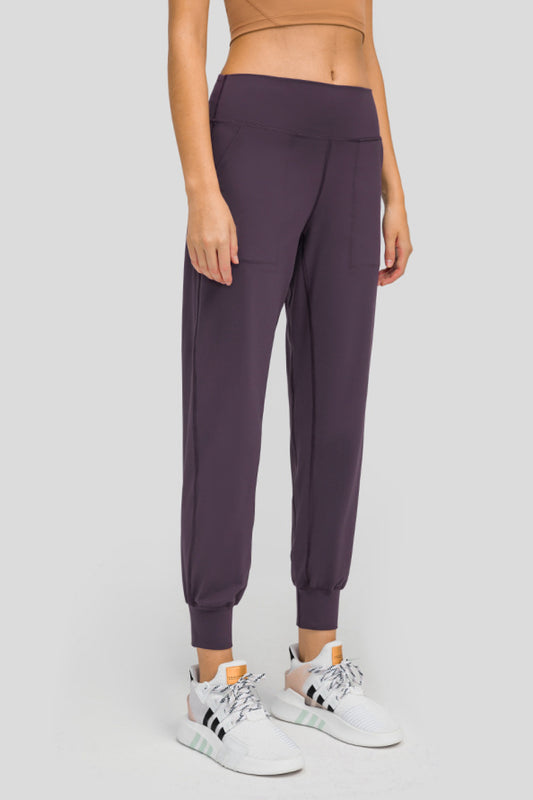Wide Waistband Slant Pocket Pants - DromedarShop.com Online Boutique
